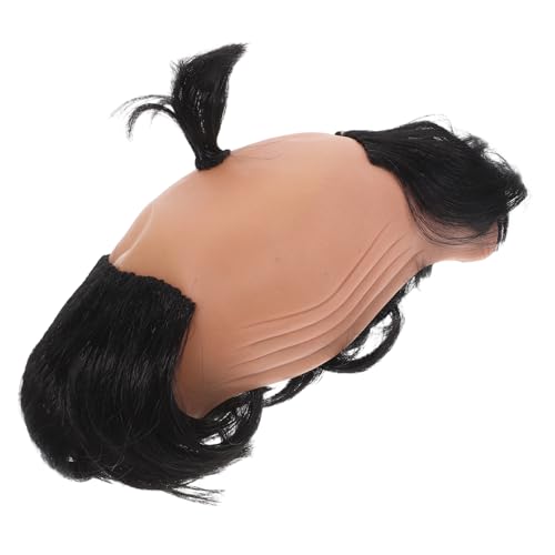 LIFKOME Glatze Perücke Für Männer Ritterperücke Glatze Partyschmuck Cosplay Accessoire Samurai Haarteil von LIFKOME