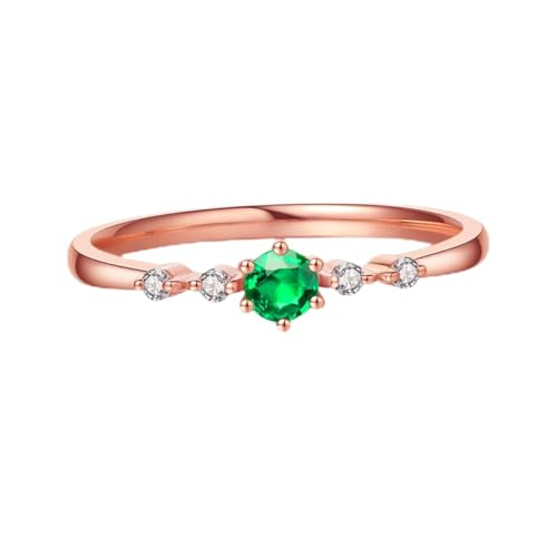 LIFKOME Vergoldeter Metallring Mit Strasssteinen Bunter Damenring Für Alltag Und Anlässe Langlebig Und Dekorativ von LIFKOME