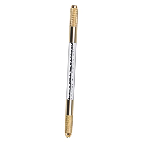 LIFKOME Goldene Wasserdiamant Microblading Pen Mit Chic Griff Dauerhafter Augenbrauenstift Für Präzises Tätowieren Und Perfektes Augenbrauen Design Doppelkopf Design von LIFKOME