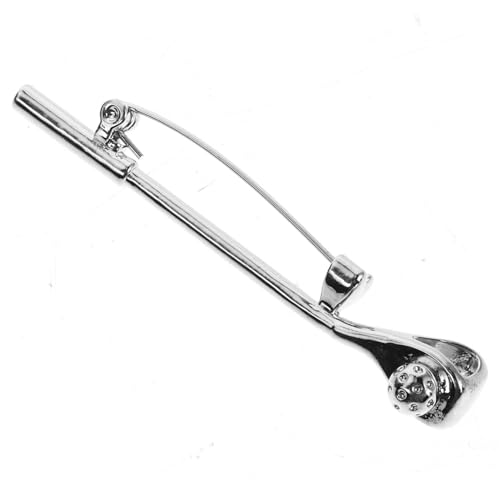 LIFKOME Golfschläger-Brosche golfer Golf Anstecknadel Casual Anstecknadel Herren Brosche Damen Golf Pin Golfer anwesend sportliche Reize Pullover-Clips Sportschmuck Kupfer Silver von LIFKOME
