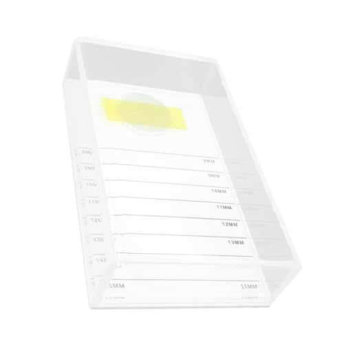 LIFKOME Grafted Eyelash Case aus Acryl Leichter Lash Extension Organizer mit Deckel Modisches Weiß Sicherer Verschluss für Wimpernaufbewahrung für Beauty Salons und Zuhause von LIFKOME