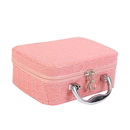 LIFKOME Kunstledertasche Für Damen Hängende Schminktasche Tragbare Kosmetiktasche Kosmetikaufbewahrungstasche Mit Griff Kompaktes Und Leichtes Design Für Reisen Und Camping von LIFKOME