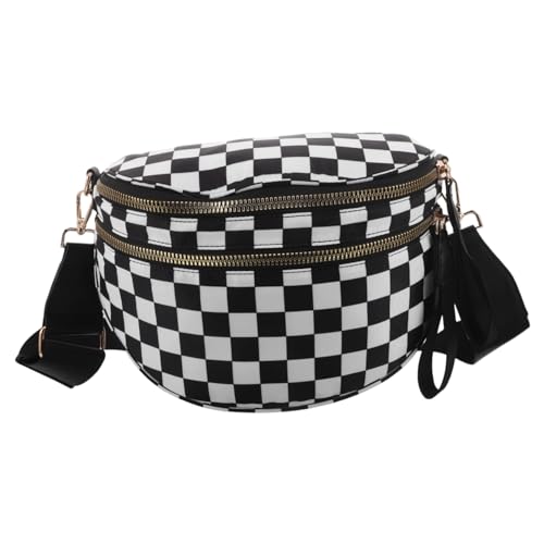LIFKOME Große Karierte Damen-umhängetasche in Klassischem Design Modische Shell-form Geräumige Schultertasche mit Leichtem Strapazierfähigem Material für Alltag und Reisen von LIFKOME