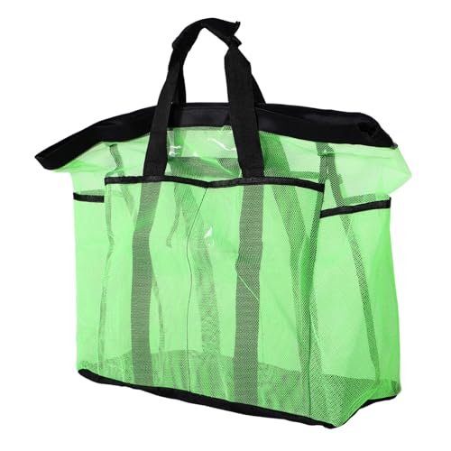 LIFKOME Große Mesh Strandtasche Damen Atmungsaktive Schnell Trocknende Schultertasche mit Reißverschlusstaschen Vielseitiger Organizer für Strand Urlaub Fitnessstudio und von LIFKOME