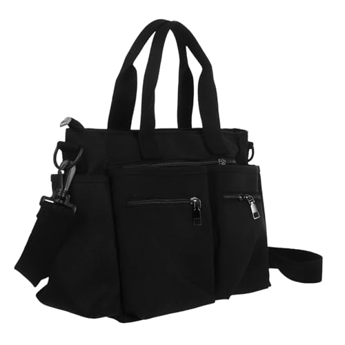 LIFKOME Große Nylon Schultertasche für Damen mit Abnehmbarem Gurt Multifunktionale Tote Bag mit Mehreren Taschen Strapazierfähige Handtasche für Arbeit Reisen und Alltag Angenehm und von LIFKOME