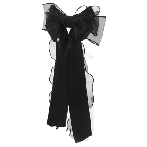 LIFKOME Schwarze Haarschleifen Clips Für Damen Große Netz-lace Haaraccessoires Für Elegante Hochsteckfrisuren Und Alltagslooks Für Frauen Und Mädchen von LIFKOME
