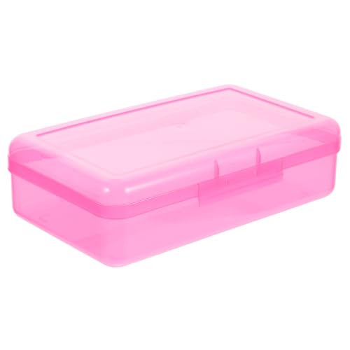 LIFKOME Große Transparente Kunststoff Stiftebox mit Hoher Kapazität Robuster Federmäppchen Organizer für Stifte und Schreibwaren Praktisches Aufbewahrungsetui für Schule und Büro von LIFKOME