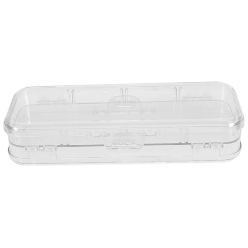 LIFKOME Große Transparente Stiftebox mit Deckel Doppelter Aufbewahrungsfächer Robuster Federmäppchen Organizer für Schüler und Lehrer Praktische Schreibwarenbox für Schreibtisch und LIFKOME Große Transparente Stiftebox mit Deckel Doppelter Aufbewahrungsfächer Robuster Federmäppchen Organizer für Schüler und Lehrer Praktische Schreibwarenbox für Schreibtisch und von LIFKOME