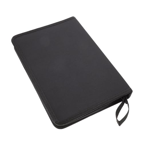 LIFKOME Großes Fassungsvermögen Federmäppchen aus Schwarzem Canvas mit Stifthöhlen Multifunktionaler Stifteorganizer für Schüler und Künstler Praktisches und Kompaktes Mäppchen für von LIFKOME