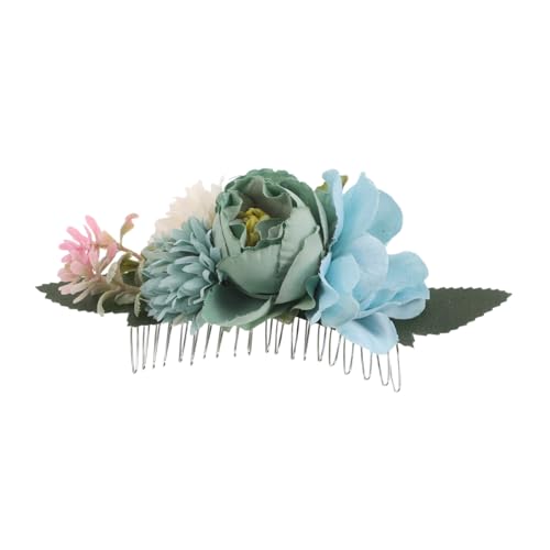 LIFKOME Haarkamm mit Kunstblumen Brautschmuck für Strand und Freiluftzeremonien Romantisches Design für Einen Unvergesslichen Tag von LIFKOME