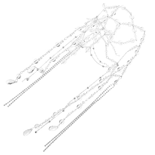 LIFKOME Kristall-kopfschmuck Mit Diamant-kette Dekorativer Schmuck Für Damen Zarte Stirnkette Als Hochzeitsdekor von LIFKOME