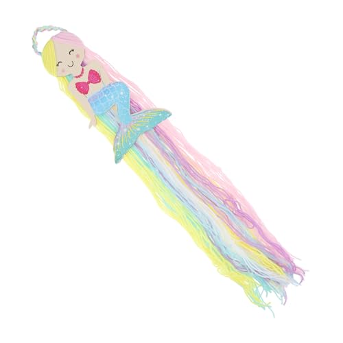 LIFKOME Haarspangen Aufbewahrung Wandbehang mit Tassel Meerjungfrau Design Dekorativer Organizer für Mädchen zimmer Praktischer Haarschmuck Halter für Party und Alltag Leicht Aufzuhängen von LIFKOME