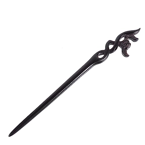 LIFKOME Haarstab Im Chinesischen Stil Ebenholzhaarnadel Holzhaarnadel Geschnitzte Haarnadel Hochwertiges Holz Antikes Design Glatte Oberfläche Angenehmes Tragegefühl Für Damen Und Herren z von LIFKOME
