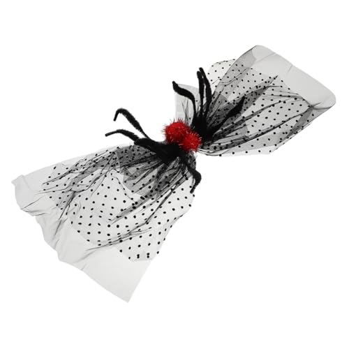 LIFKOME Einzigartiger Gothic-tüll-spinnenclip Elegante Halloween-kopfbedeckung Mit Schleife Für von LIFKOME
