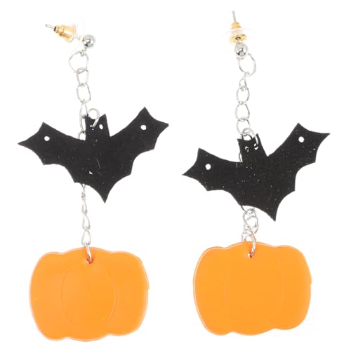 LIFKOME Halloween Kürbis Ohrhänger Weichem Leichte Dangle Ohrringe für Mädchen Einzigartiger Schmuck mit Halloween Auffälliges Design für Party und Alltag von LIFKOME