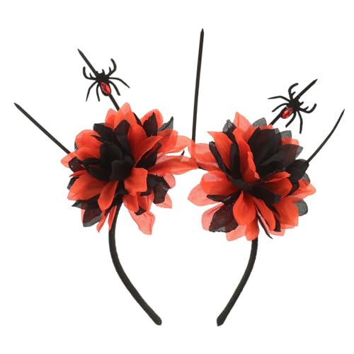 LIFKOME Halloween Haarschmuck Mit Spinnen-design Künstliche Blumen Gothic Ghost Bride Kopfschmuck Für Kostümpartys Maskeraden Und Hochzeiten Bequemes Tragbares Accessoire Für von LIFKOME