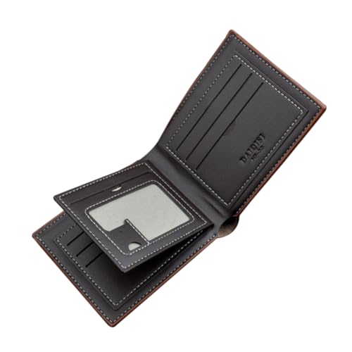 LIFKOME Herren Portemonnaie Geldbeutel Mit Reißverschluss Halter Für Männer Aus Mit Fächern Für Visitenkarten Bargeld Und Kleine Gegenstände von LIFKOME