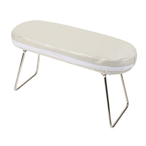 LIFKOME Handauflage Für Nageldesign Faltbare Leder Armstütze Mit Bequemem Kissen Für Salon Und Zuhause Stabiler Metallrahmen Platzsparend Und Einfach Zu Transportieren von LIFKOME