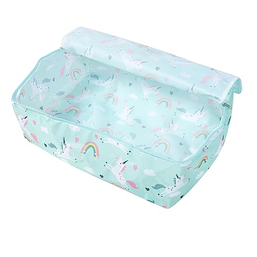 LIFKOME Handliche Aufbewahrungstasche Für Bettwäsche Und Kleidung Mittlere Grüner Einhorn-Design Strapazierfähigem Oxford Und Zuhause Schützend Und Leicht Zu Transportieren von LIFKOME