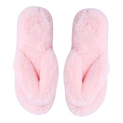 LIFKOME 1Paar Damen Hausschuhe Baumwolle mit Plüsch Rutschfeste Winter-pantoffeln Gepolsterte Slipper für Entspannung und Komfort zu Hause von LIFKOME