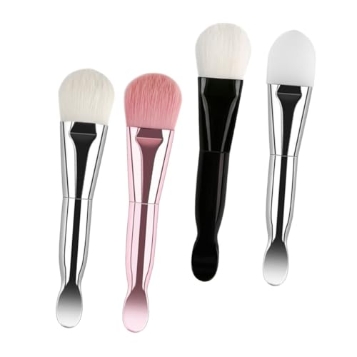 LIFKOME Hautbehandlungsbürsten Doppelköpfige Maskenapplikator Pinsel Mit Weichen Borsten Und Löffel Make Up Zubehör Für Körperlotion von LIFKOME