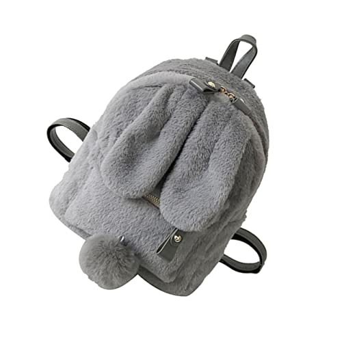 LIFKOME Hautfreundlicher Plüsch-Rucksack Süßer Häschen-Rucksack für Damen Leicht Tragbar Feine Verarbeitung von LIFKOME