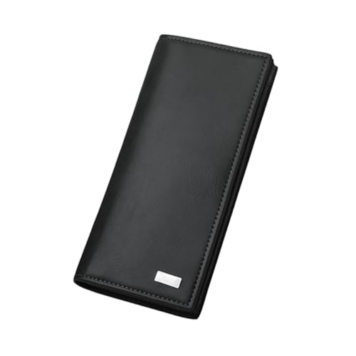 LIFKOME Geldbörse Pu- Große Kapazität Design Für Kreditkarten Bargeld Und Schecks Schwarz von LIFKOME