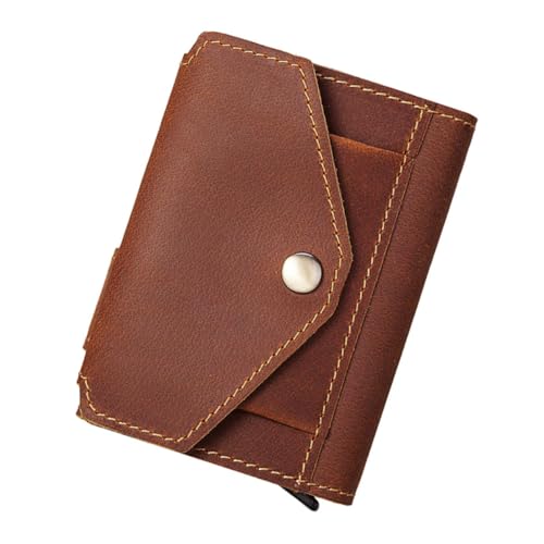LIFKOME RFID-sichere Kreditkartenhülle Aus Leder Vintage Praktisches Design Für Männer Kartenetui Für Büro Parties Und Alltag von LIFKOME