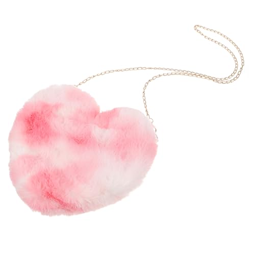 LIFKOME Herz Umhängetasche Damen Geldbeutel Mit Reißverschluss Kleine Herzform Crossbody Bag Für Outdoor Praktische Handytasche Für Frauen Modische Geldaufbewahrungstasche von LIFKOME