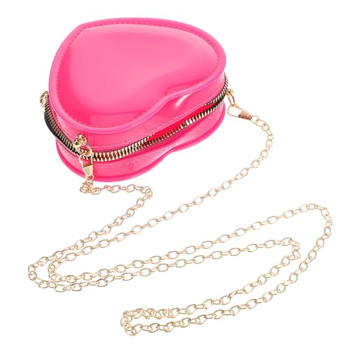 LIFKOME Mini-geldbörse Herzform Mit Reißverschluss Für Kleingeld Und Lippenstift Tragbare Tasche Aus PVC Für Reisen Partys Und Täglichen Gebrauch von LIFKOME