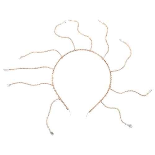 LIFKOME Hochzeits-stirnband Mit Strass Für Damen Brautschmuck Haarschmuck Als Stirnkette Oder Haarband Handgefertigte Tiara Für Hochzeit Und Brautkleid Accessoire Für Brautjungfer Und von LIFKOME