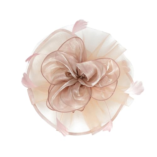 LIFKOME Hochzeitshut Für Damen Netzgarn Braut-kopfbedeckung Leicht Bequem Netz-gesichtsschleier Stirnband Retro-kostüm Haarnadelhut Braut-hochzeitsaccessoire von LIFKOME