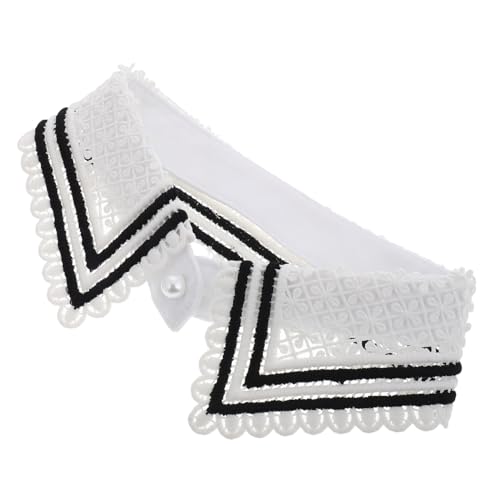 LIFKOME Abnehmbare Gestreifte Patchwork-halskrause Mit Dekorativem Design Vielseitig Einsetzbar Für Verschiedene Anlässe Wie Partys Und Freizeit Sorgt Für Einen Einzigartigen Look von LIFKOME