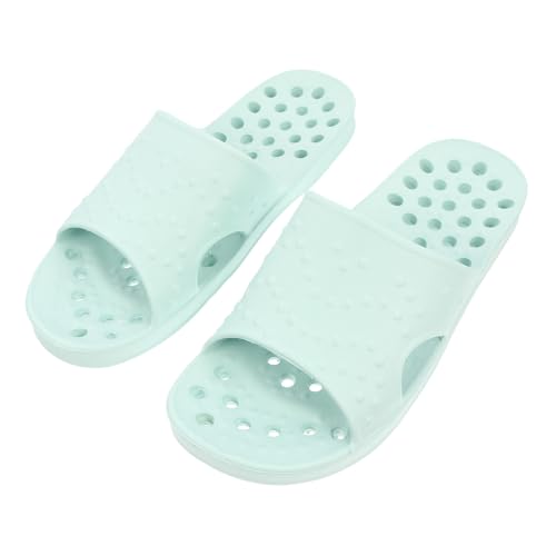 LIFKOME Hohlraum Badeslipper mit Offener Zehe Rutschfeste Atmungsaktive Hausschuhe für Zuhause und Badezimmer Leichte Langlebige Sandalen in Himmelblau von LIFKOME