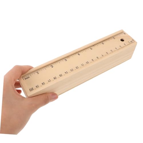 LIFKOME Holz Stiftebox Schublade Großes Fassungsvermögen Robustes Federmäppchen Tragbarer Bleistiftkasten Für Schule Schreibwaren Aufbewahrung von LIFKOME