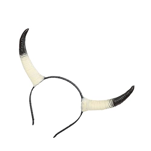 LIFKOME Kopfschmuck Aus Horn Stirnband Aus Schafshorn Böses Kostüm Horn Stirnband Teufel Stirnband Teufel Kostüm Stirnband Hörner Stirnband Ohr Stirnband Teufelshut Halloween Tier Pu von LIFKOME