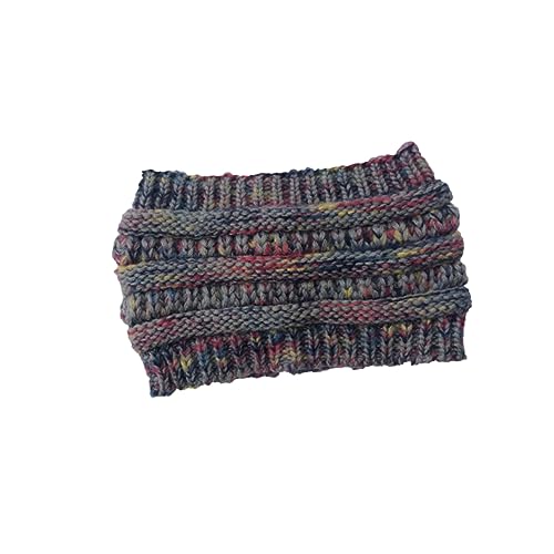 LIFKOME Wollmützen-haarband Mit Bunten Punkten Leichte Leere Ponytail-haube Für Outdoor-aktivitäten Gefüttert Modisch Und Warm Für Camping Und Freizeit Dunkelgrau von LIFKOME