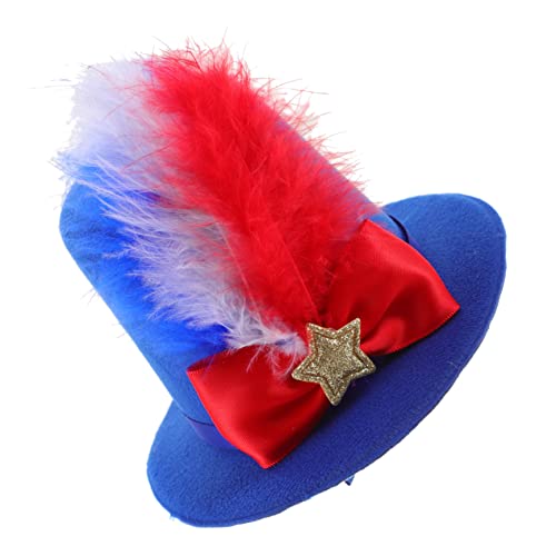 LIFKOME Independence Day Hut Haarschmuck Mit Federn Kreative Haarspange Für Feiern Festlicher Haarclip Für Mädchen Patriotisches Accessoire Für Partys von LIFKOME