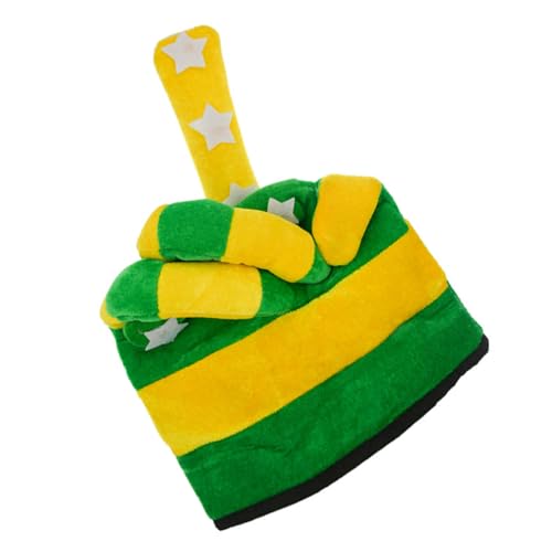 LIFKOME Patricks Day Striped Finger Design Hut Für Festlichkeiten Lustiger Grüner Geeignet Für Patrick's Day Und Besondere Anlässe Aus Sicheren Und Bequemen Materialien von LIFKOME