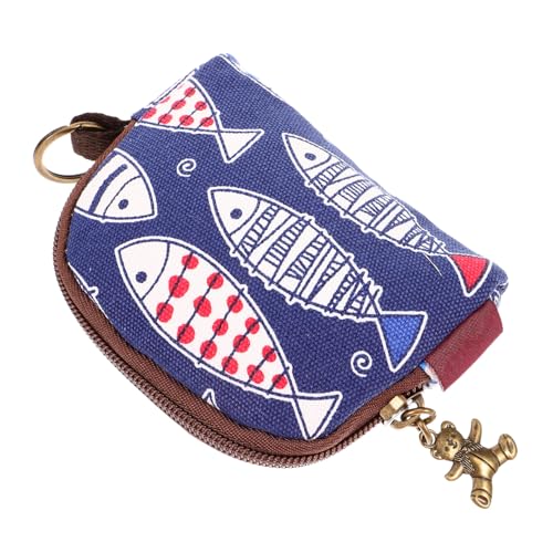 LIFKOME Münzgeldbörse Im Japanischen Stil Kleine Brieftasche Für Damen Retro-Aufbewahrungstasche Für Münzen Und Kleingeld von LIFKOME