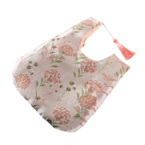 LIFKOME Japanische Handtasche Damen Kleine Stofftasche Hanfu kompatibel Multifunktionale Wristlet Umhängetasche mit Traditionellem Design für Alltag Reise Festliche Anlässe von LIFKOME