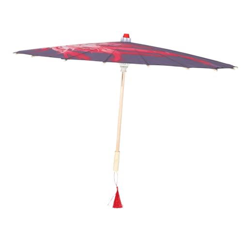 LIFKOME Japanischer Sonnenschirm Aus Seidengewebe Japanischer Regenschirm Mit Klassischem Retro-design Dekorative Requisite Für Kostüme Und Fotoshootings Bruchfester Schirm Für von LIFKOME