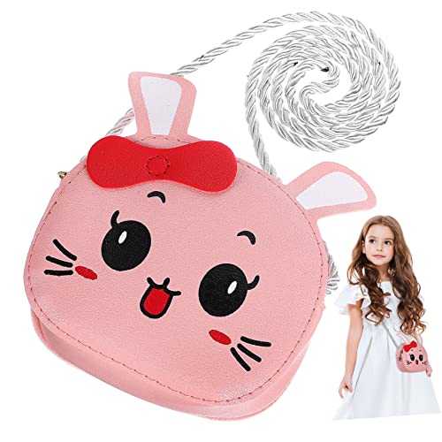 LIFKOME Mädchen Geldbörse Bunny Umhängetasche Mit Ohren Süße Hasen-Design Schultertasche Für Münzbeutel Für Ausflüge Und Reisen von LIFKOME
