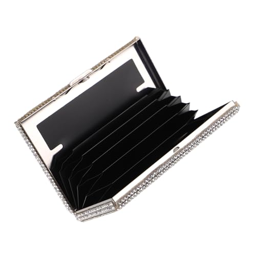 LIFKOME Kartenetui mit Strasssteinen für Damen, elegant, multifunktional, Kreditkarten-Organizer, schickes Design für Reisen und den täglichen Gebrauch, kompaktes und stilvolles Accessoire von LIFKOME