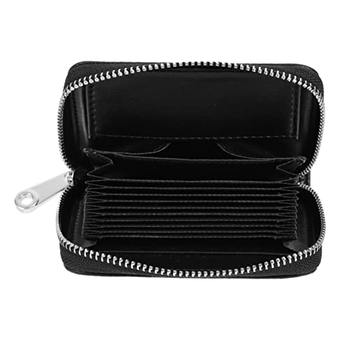 LIFKOME Kleines Portemonnaie Aus Rindsleder Mit Reißverschluss Kartenetui Mit Münzfach Kartenhalter Tragbar Für Draußen Kartenbeutel Zur Aufbewahrung von LIFKOME