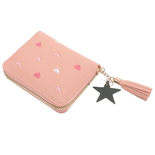 LIFKOME Kleines Damen-Portemonnaie Aus Mit Reißverschluss Kartenetui Münztasche Für Reisen Und Outdoor Kompakt Und Leicht von LIFKOME