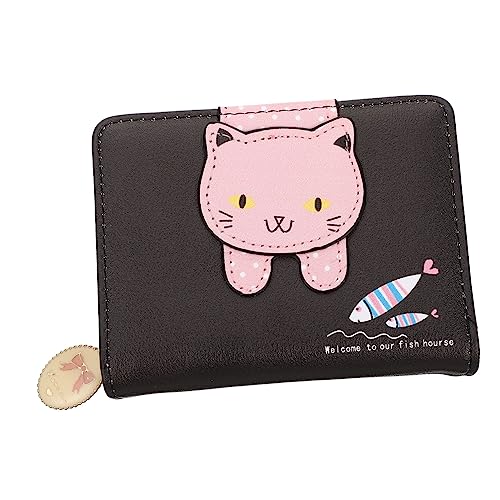 LIFKOME Pu Cartoon Geldbörse Für Damen Niedlicher Katzen-münzbeutel Mit Reißverschluss Praktisches Kartenetui Für Kleingeld Und Kleine Gegenstände Für Alltag von LIFKOME
