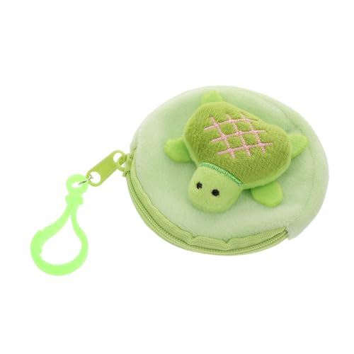 LIFKOME Kawaii Plüsch Münztasche Schildkröte Lustiger Cartoon Geldbeutel Für Kleingeld Schlüssel Und Weiche Tragbare Aufbewahrung Für Studenten Und Alltag Grünes Design von LIFKOME
