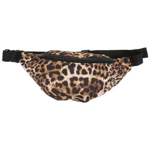 LIFKOME Leopardenmuster Gürteltasche Damen Brusttasche Umhängetasche Aufbewahrungstasche Für Reisen Sport Handy Schlüssel Lippenstifte von LIFKOME