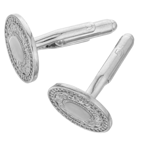 LIFKOME Klassische Herren Manschettenknöpfe mit Rundem Design und Funkelndem Dekor Stilvolle Business-accessoires für Formelle Anlässe Langlebig und Komfortabel für Hemdveredelung von LIFKOME